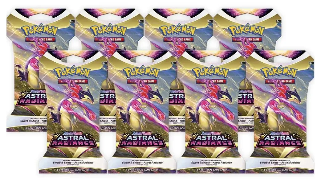 Astral Radiance Sleeved Booster Pack Bundle Set of 8