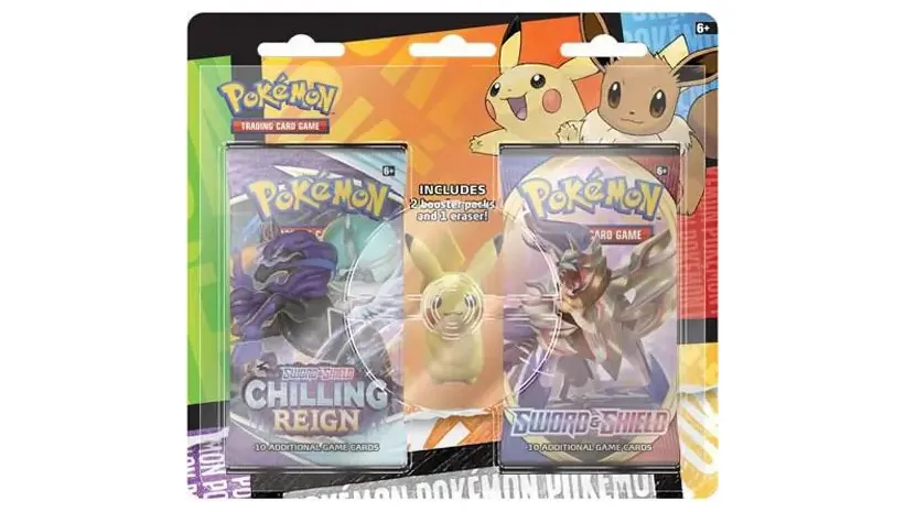 Back to School Eraser Blister Pikachu