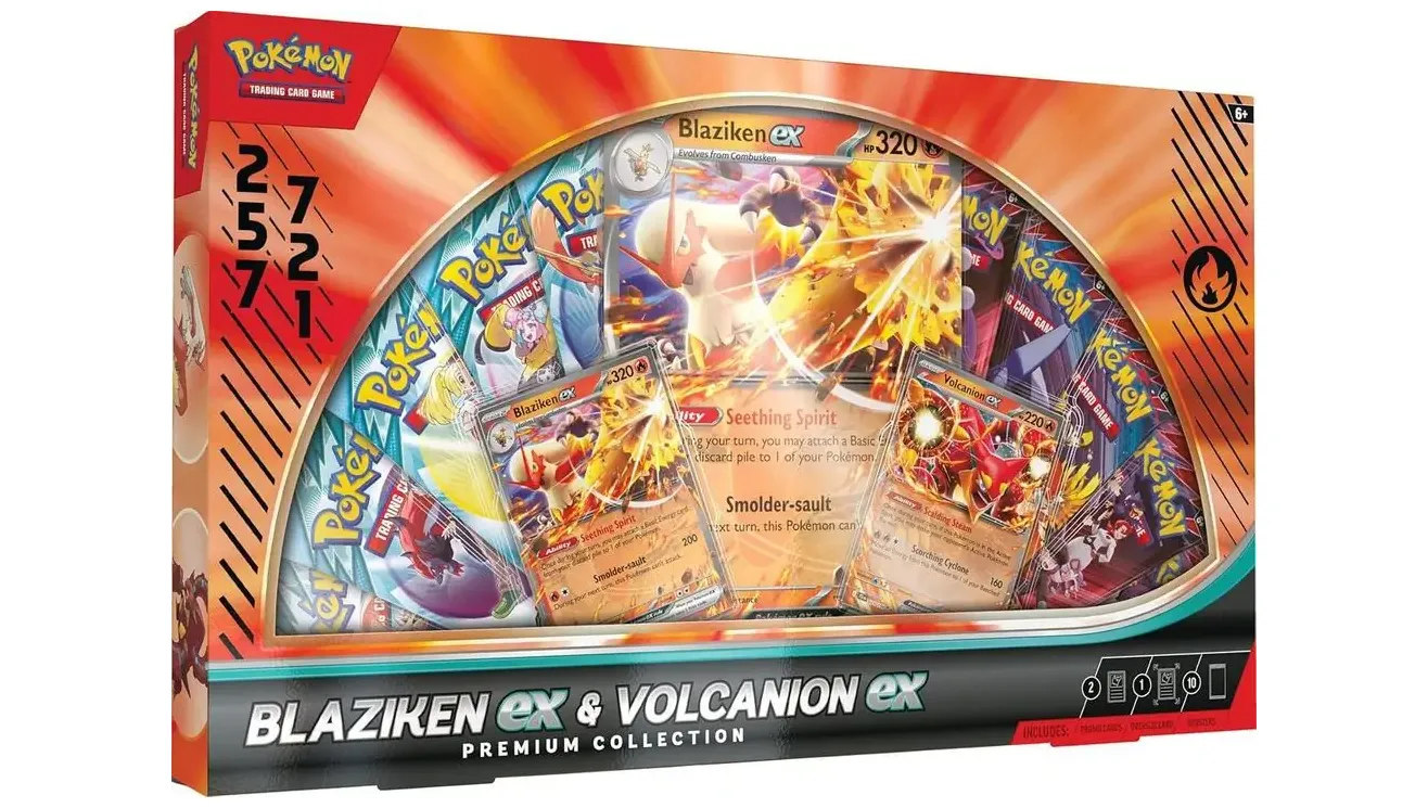 Blaziken ex & Volcanion ex Premium Collection
