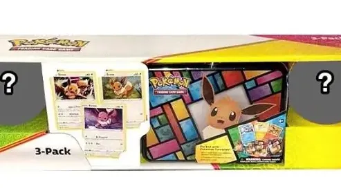 Costco Pokemon Collector 3-Pack Eevee Treasure Chest and 2 Poke Ball Tins