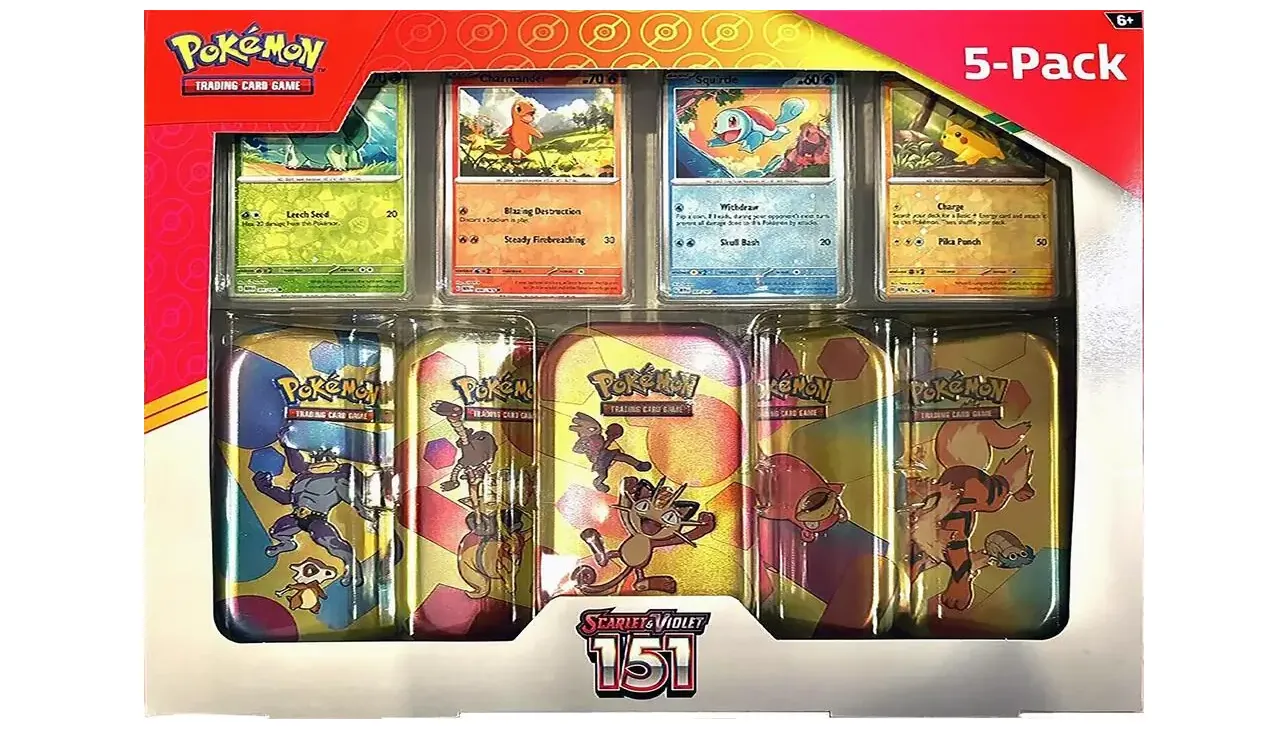 Costco Pokemon Scarlet & Violet 151 Mini Tin 5-pack (Meowth)