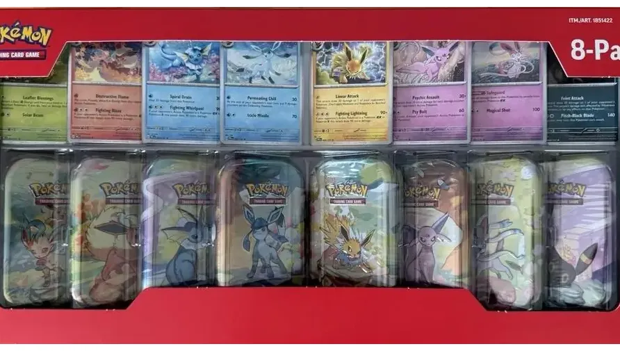 Costco Prismatic Evolutions 8-Pack Mini Tins