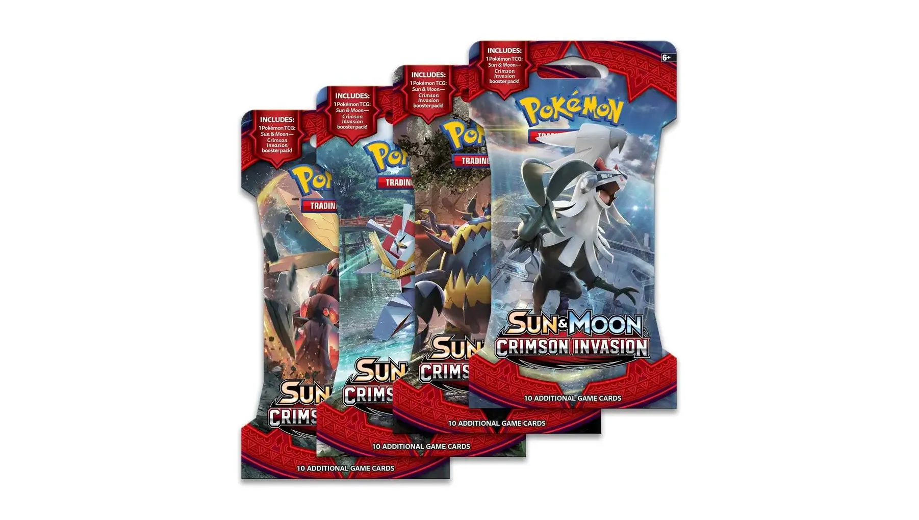 Crimson Invasion Sleeved Booster Pack Art Bundle Set of 4