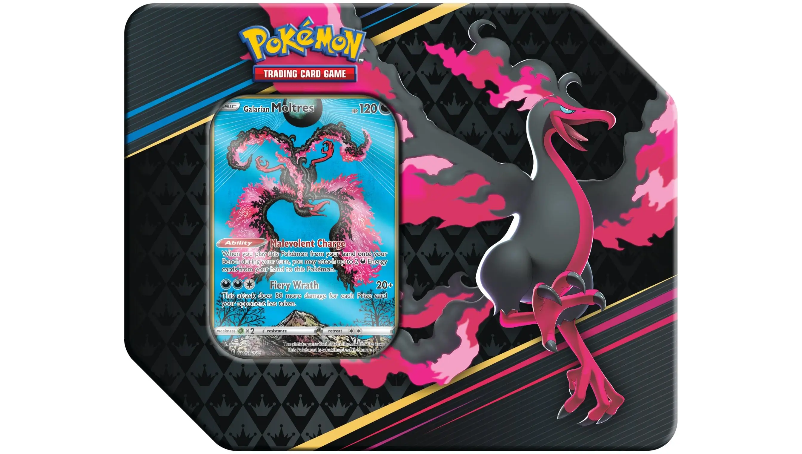 Crown Zenith Tin Galarian Moltres