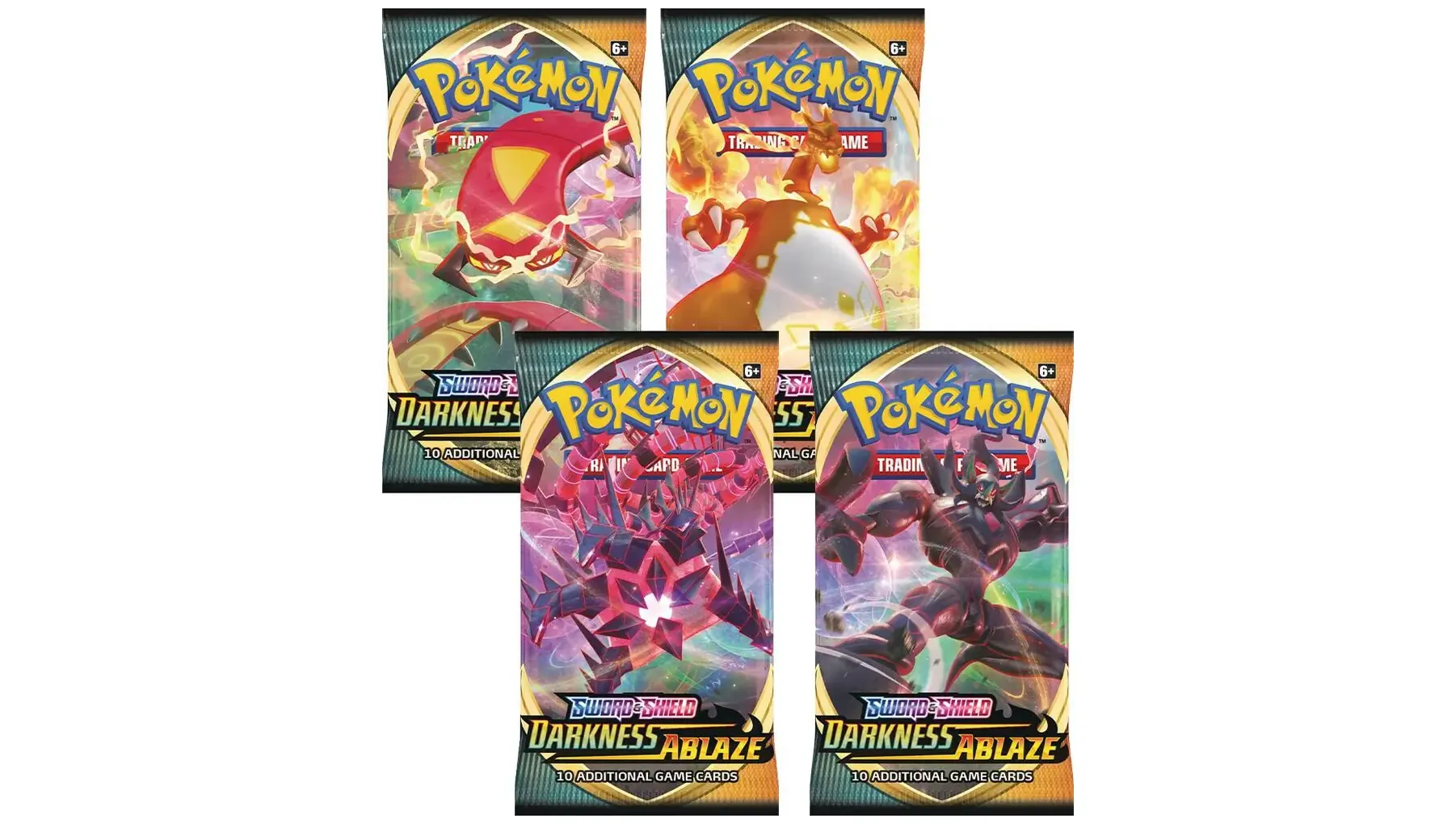 Darkness Ablaze Booster Pack Art Bundle Set of 4