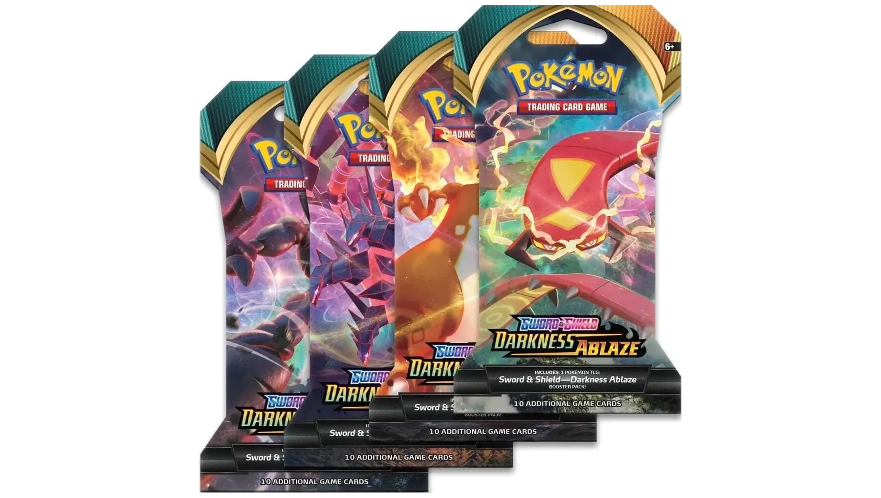 Darkness Ablaze Sleeved Booster Pack Art Bundle Set of 4