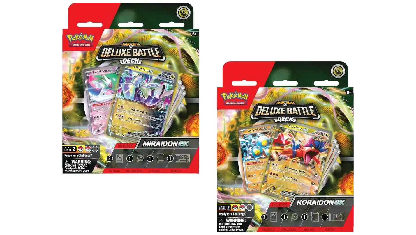 Deluxe Battle Deck Miraidon ex Koraidon ex Set of 2