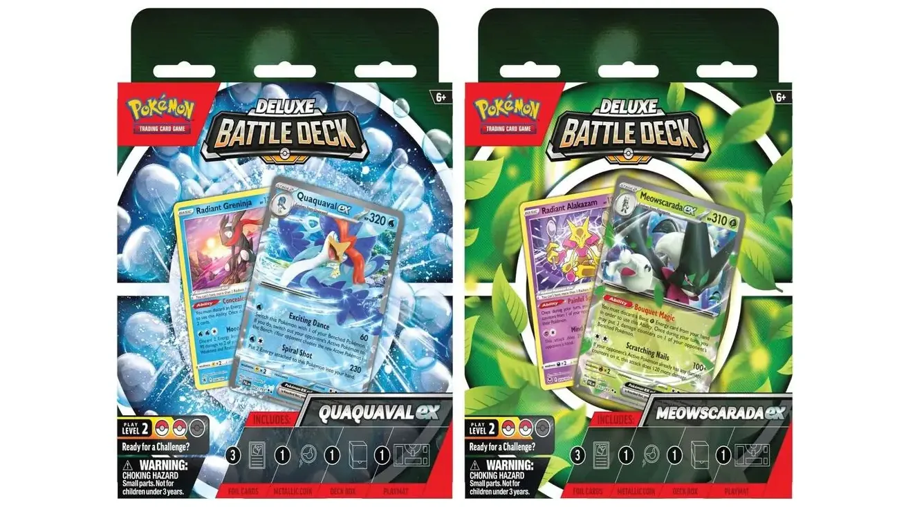 Deluxe Battle Deck Quaquaval ex Meowscarada ex Set of 2