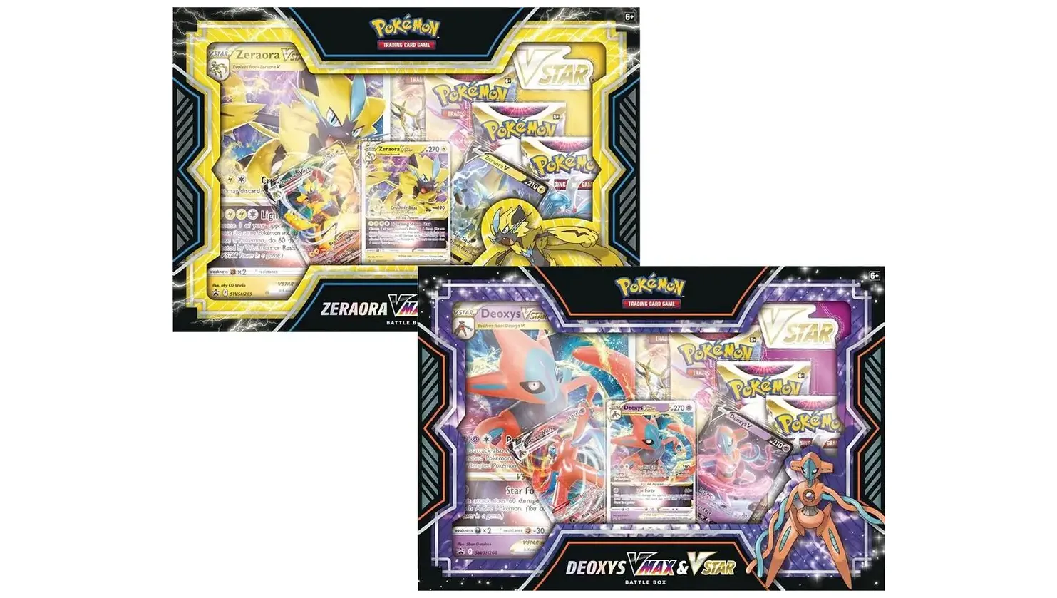 Deoxys Zeraora VMAX & VSTAR Battle Box Set of 2