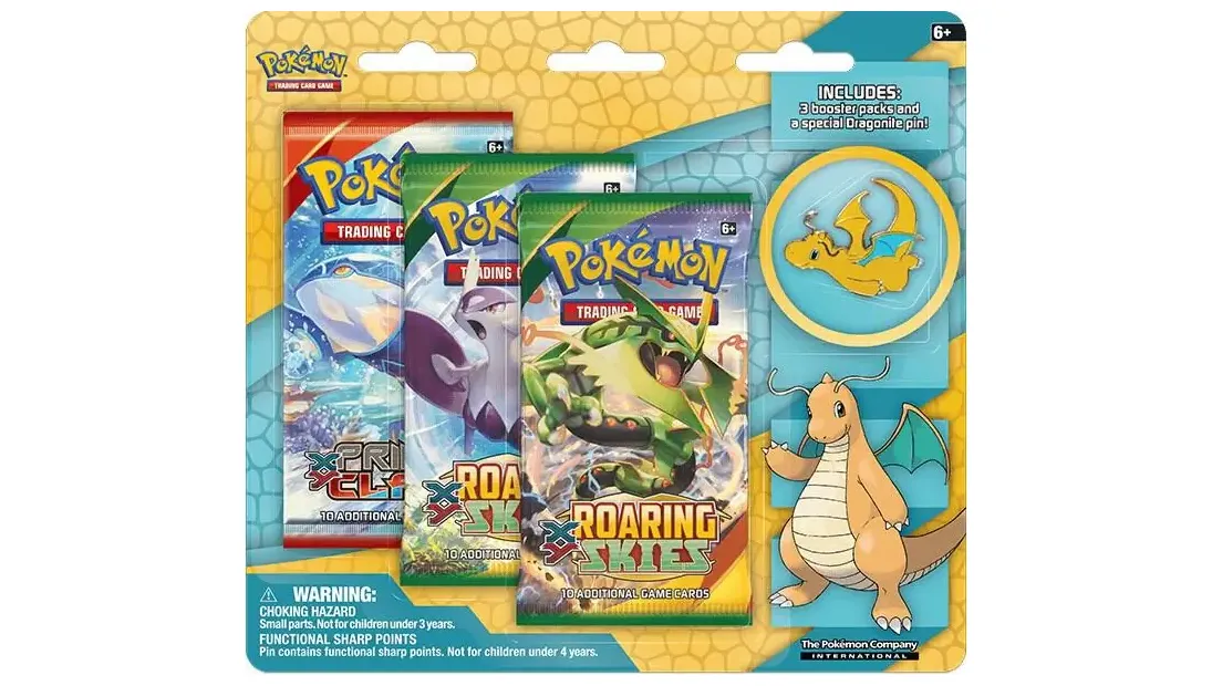 Dragonite Collector's Pin 3 Pack Blister