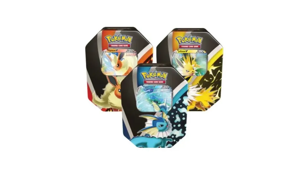 Eevee Evolutions Tin Set of 3