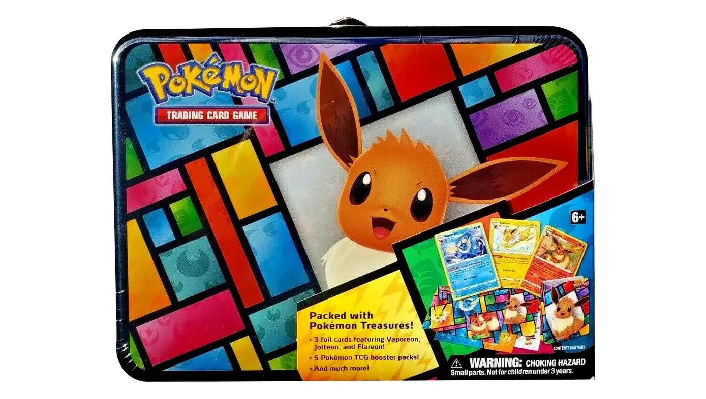 Eevee Pokemon Treasure Chest Tin