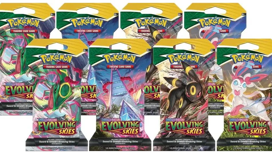 Evolving Skies Sleeved Booster Pack Bundle Set of 8
