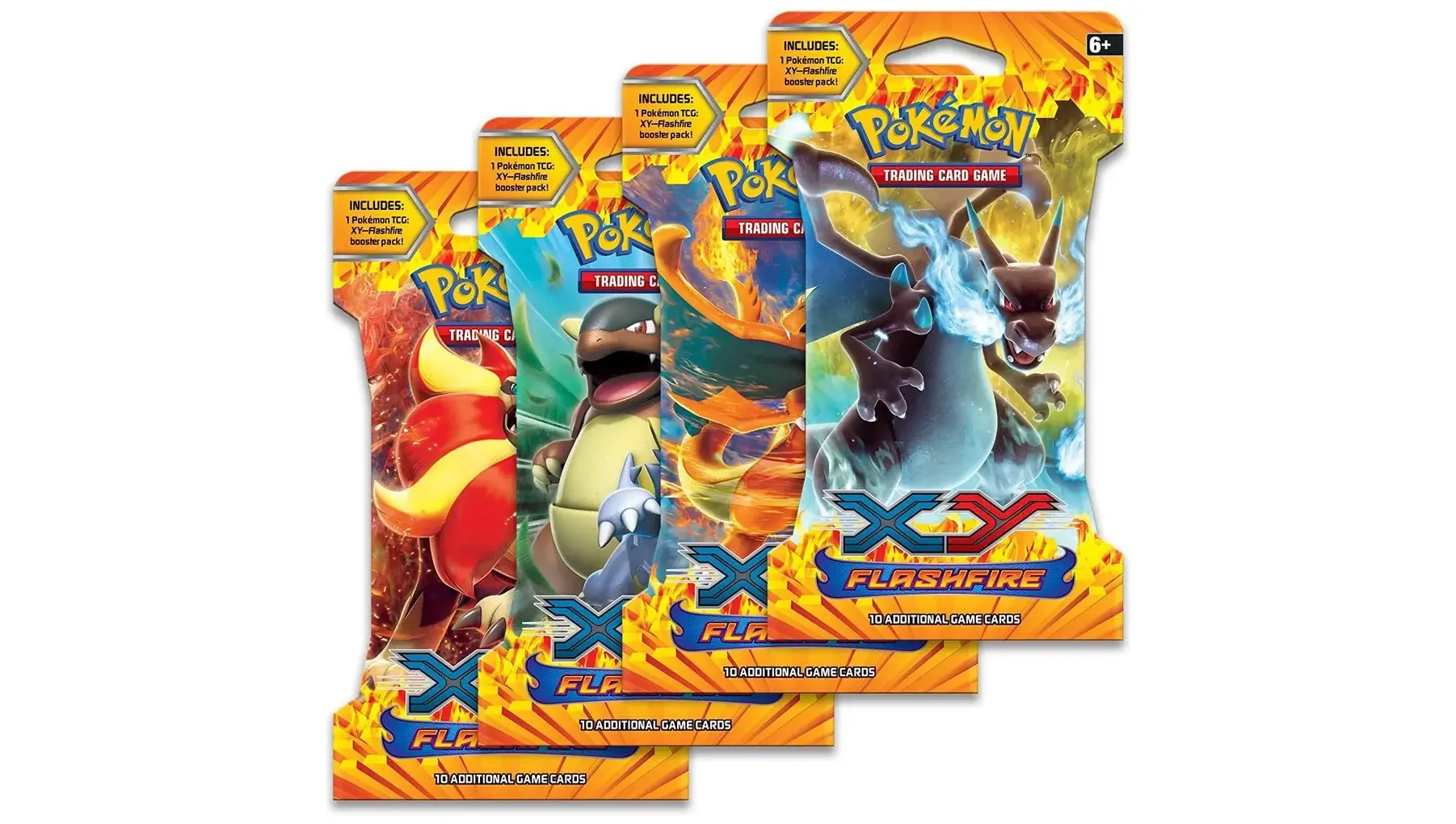 Flashfire Sleeved Booster Pack Art Bundle Set of 4