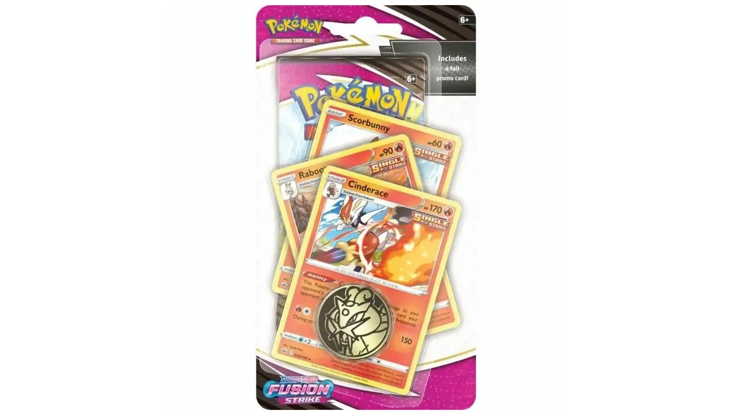 Fusion Strike Cinderace Premium Checklane Blister