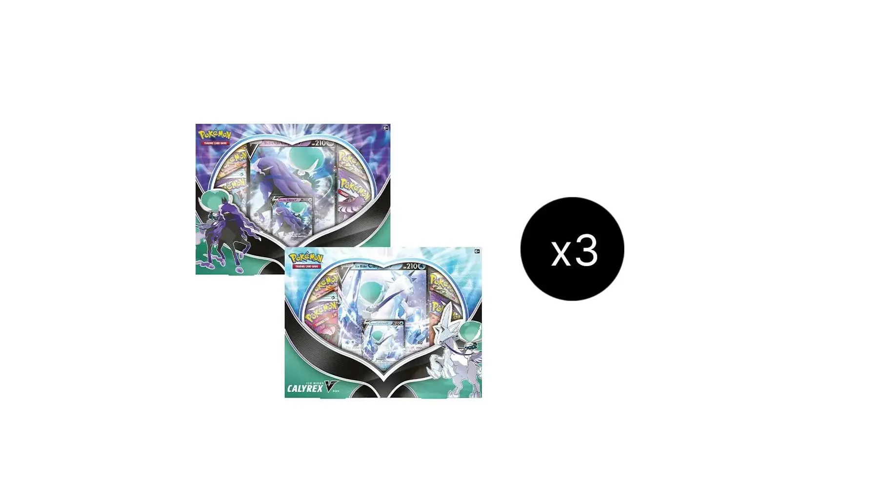 Ice Rider Shadow Rider Calyrex V Box Case