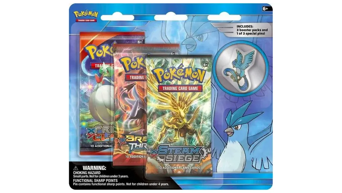 Legendary Birds Pin 3 Pack Blister Articuno Pin