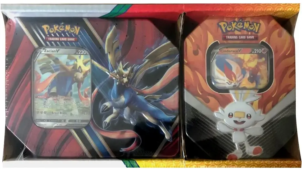 Legends of Galar Tin and Galar Partners Tin 2-pack Zacian VCinderace V (Retail Exclusive)