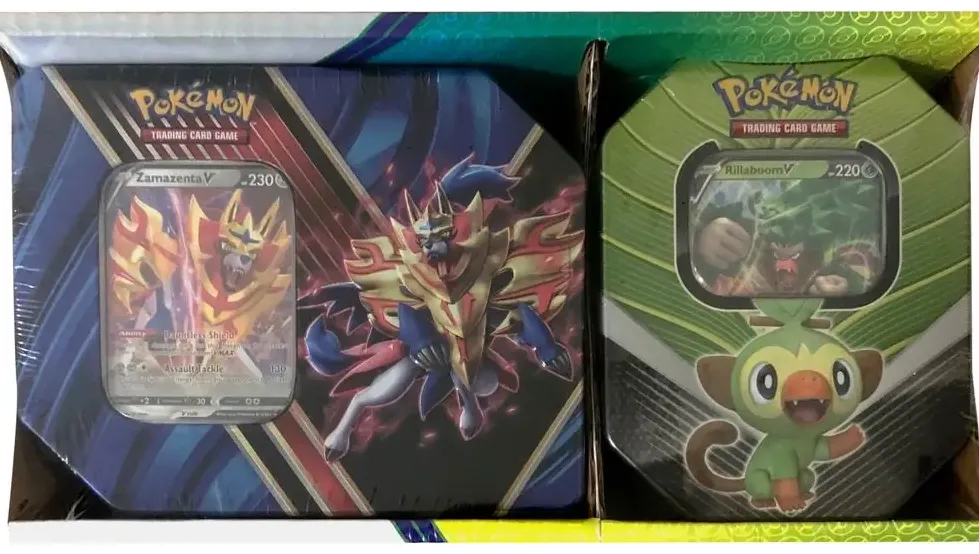 Legends of Galar Tin and Galar Partners Tin 2-pack Zamazenta VRillaboom V (Retail Exclusive)