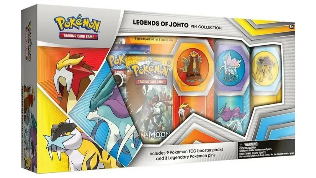 Legends of Johto Pin Collection