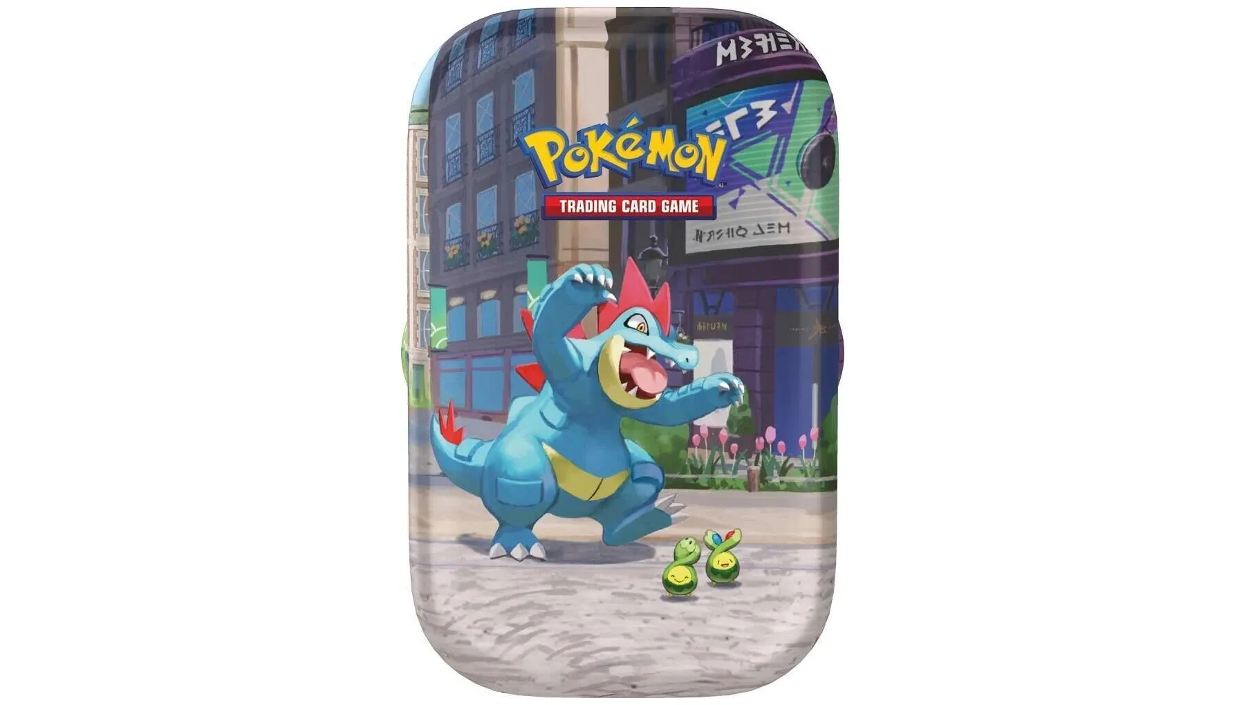 Lumiose City Mini Tin Feraligatr & Budew