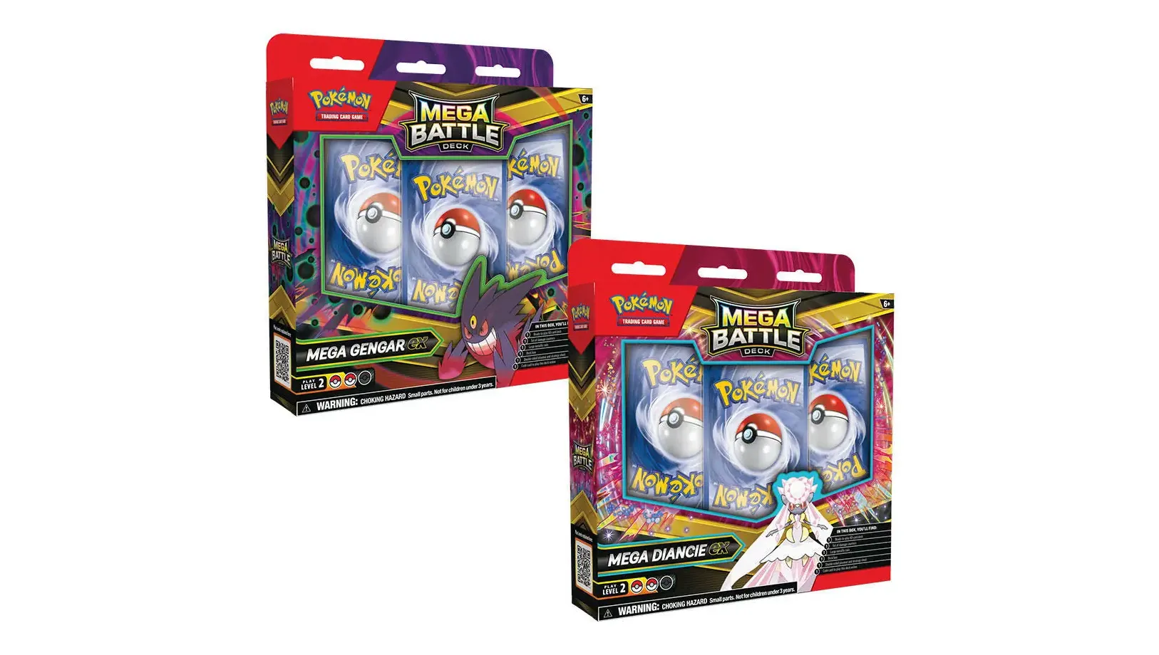 Mega Battle Deck Mega Gengar ex Mega Diancie ex Set of 2