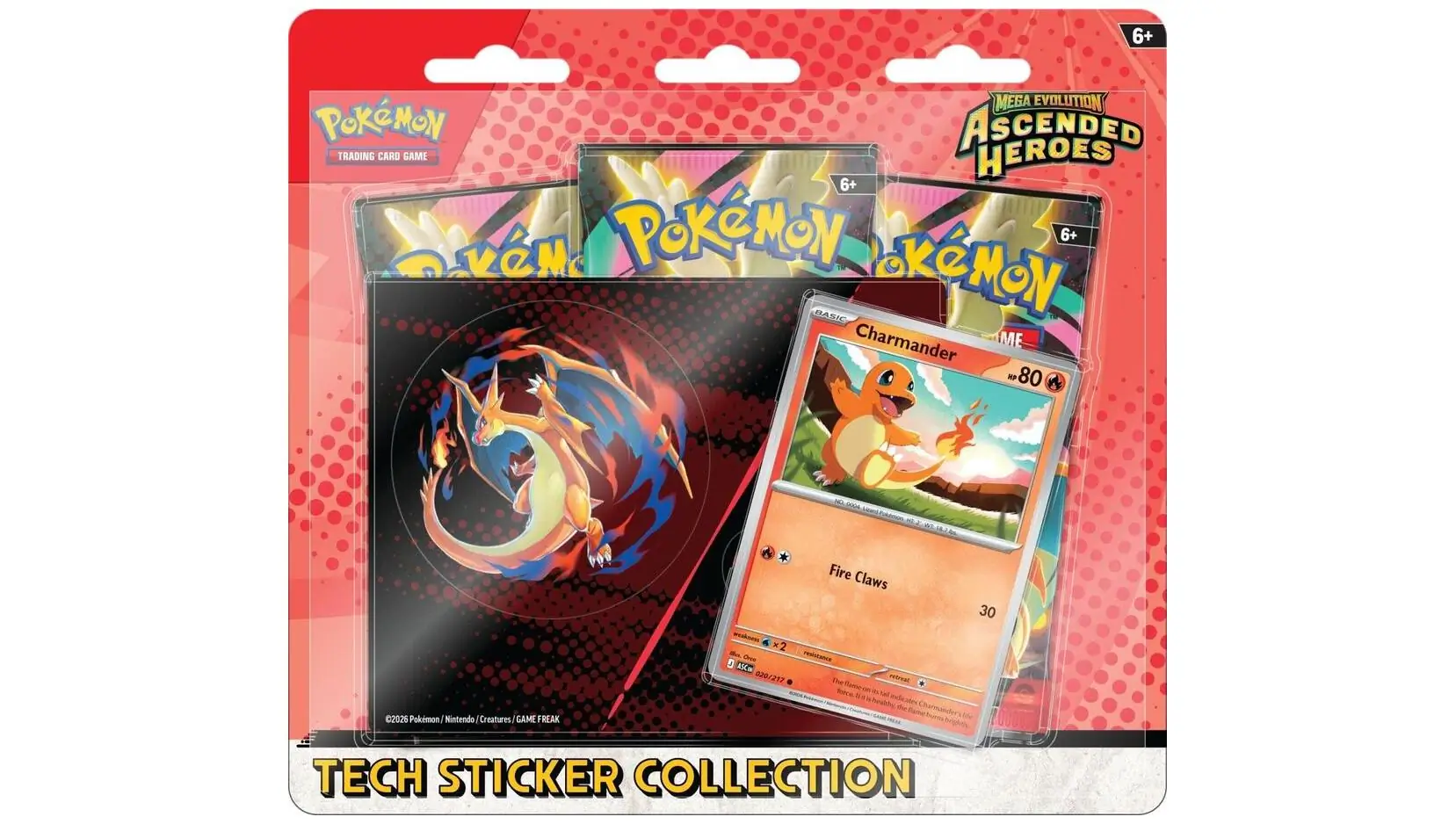 Mega Evolution Ascended Heroes Tech Sticker Collection - Charmander