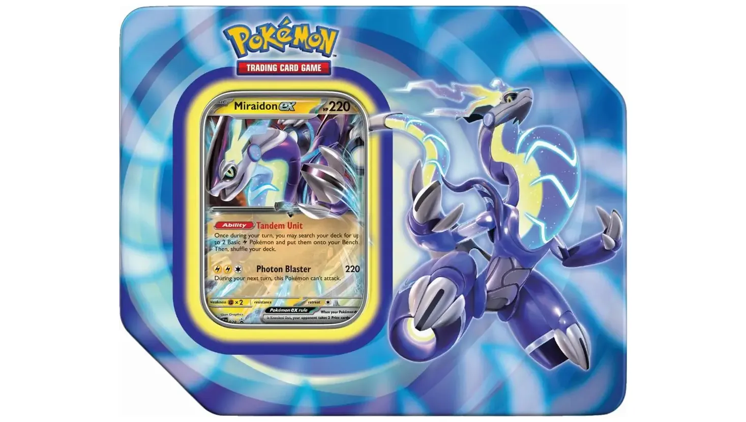 Paldea Legends Tin Miraidon ex (International Version)