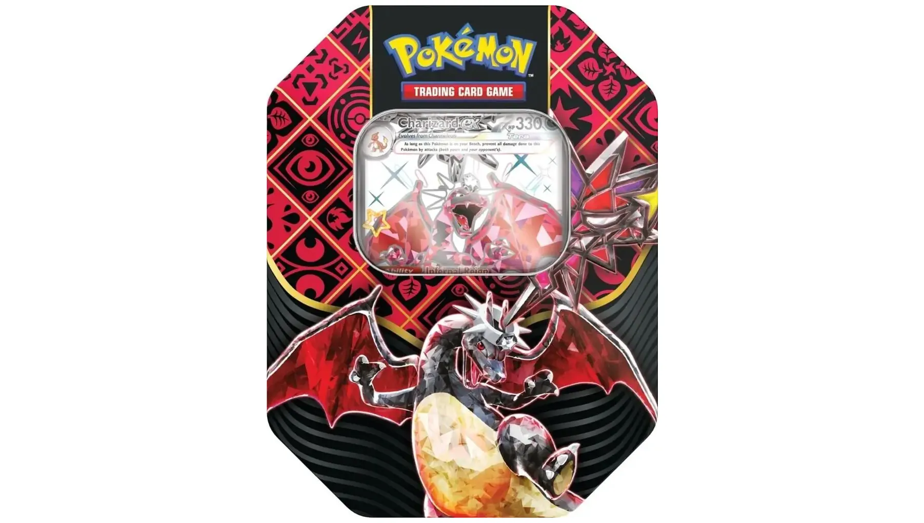 Paldean Fates International Tin Charizard ex