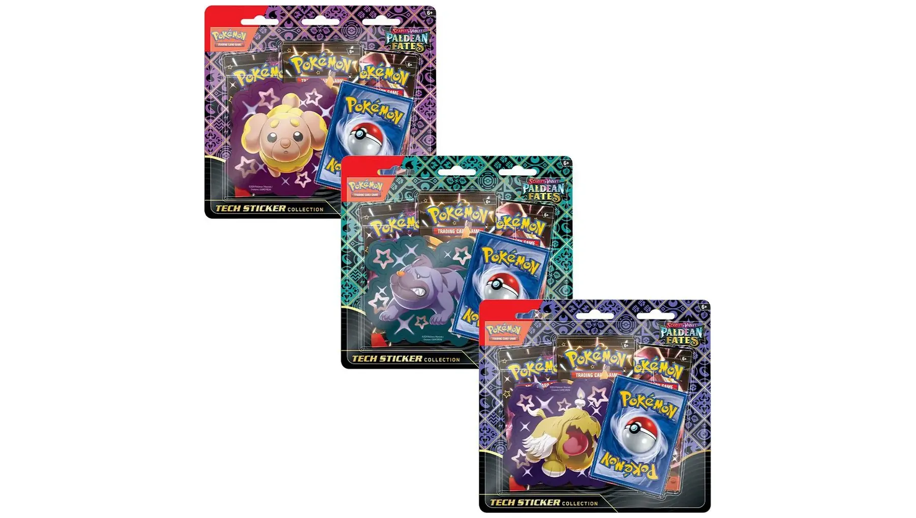 Paldean Fates Tech Sticker Collections Set of 3