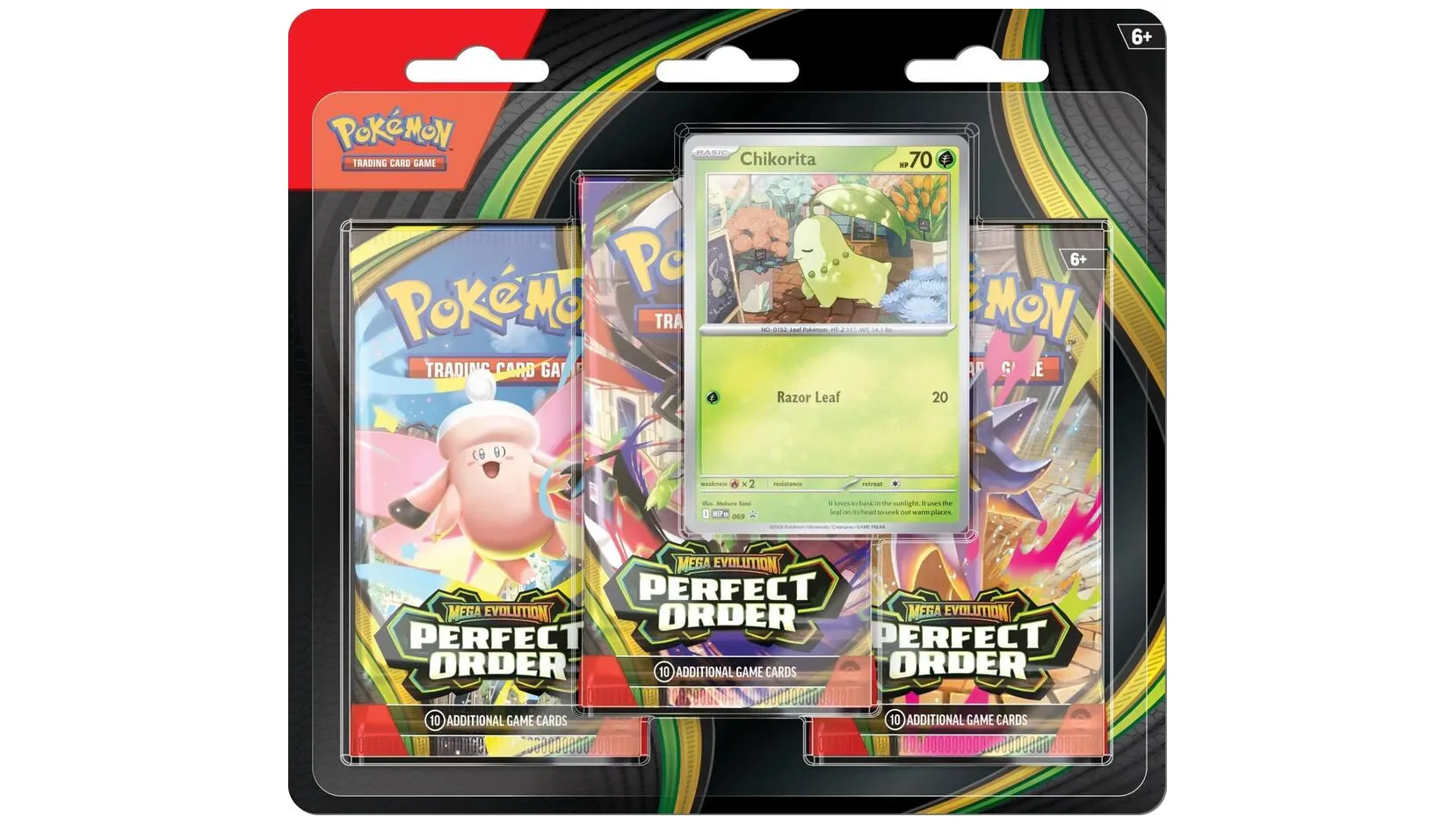 Perfect Order 3 Pack Blister Chikorita