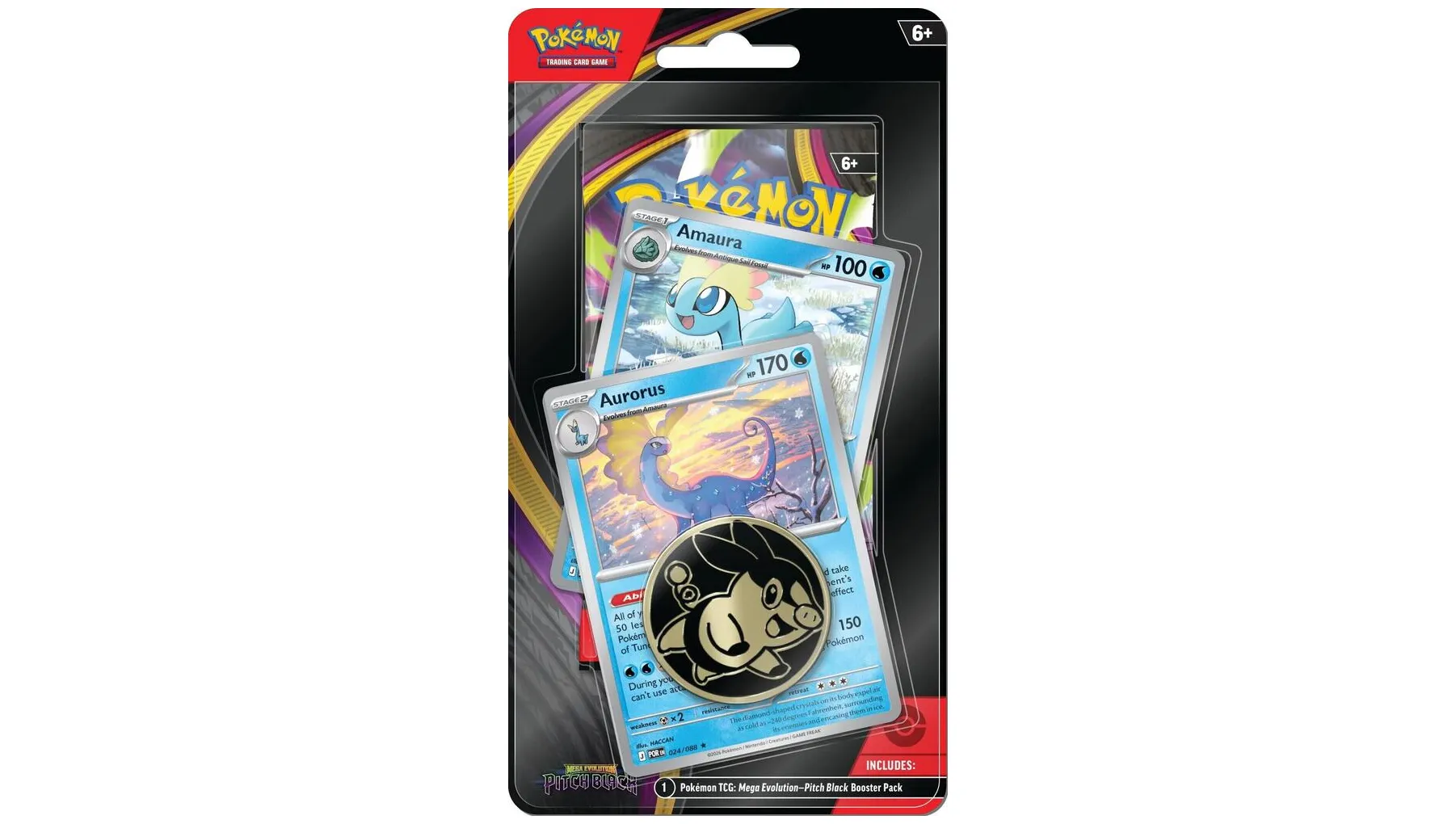 Pitch Black Premium Checklane Blister Amaura, Aurorus (Target Exclusive)