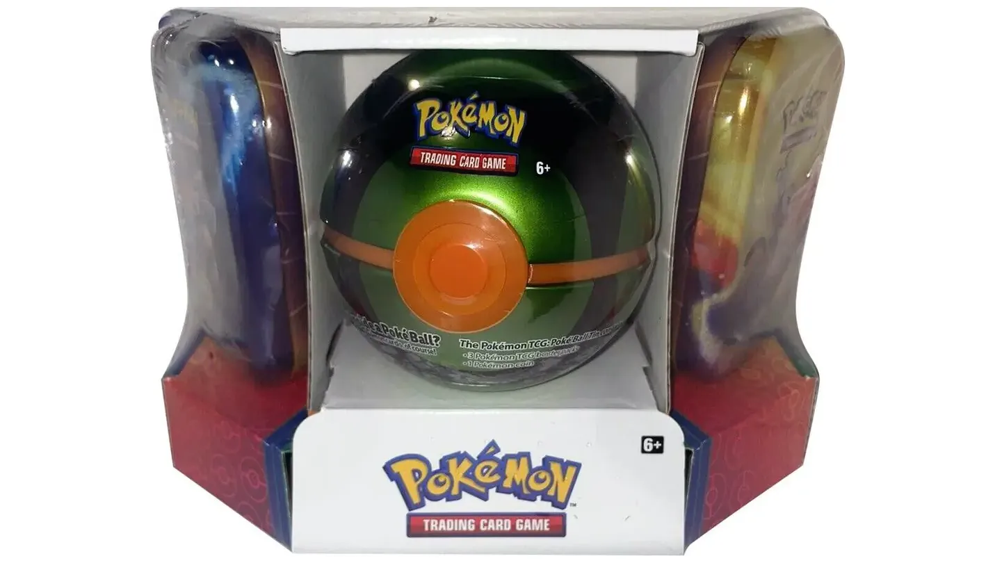Pokemon - Poke Ball Tin and 2 Kanto Power Mini Tins - Dusk Ball