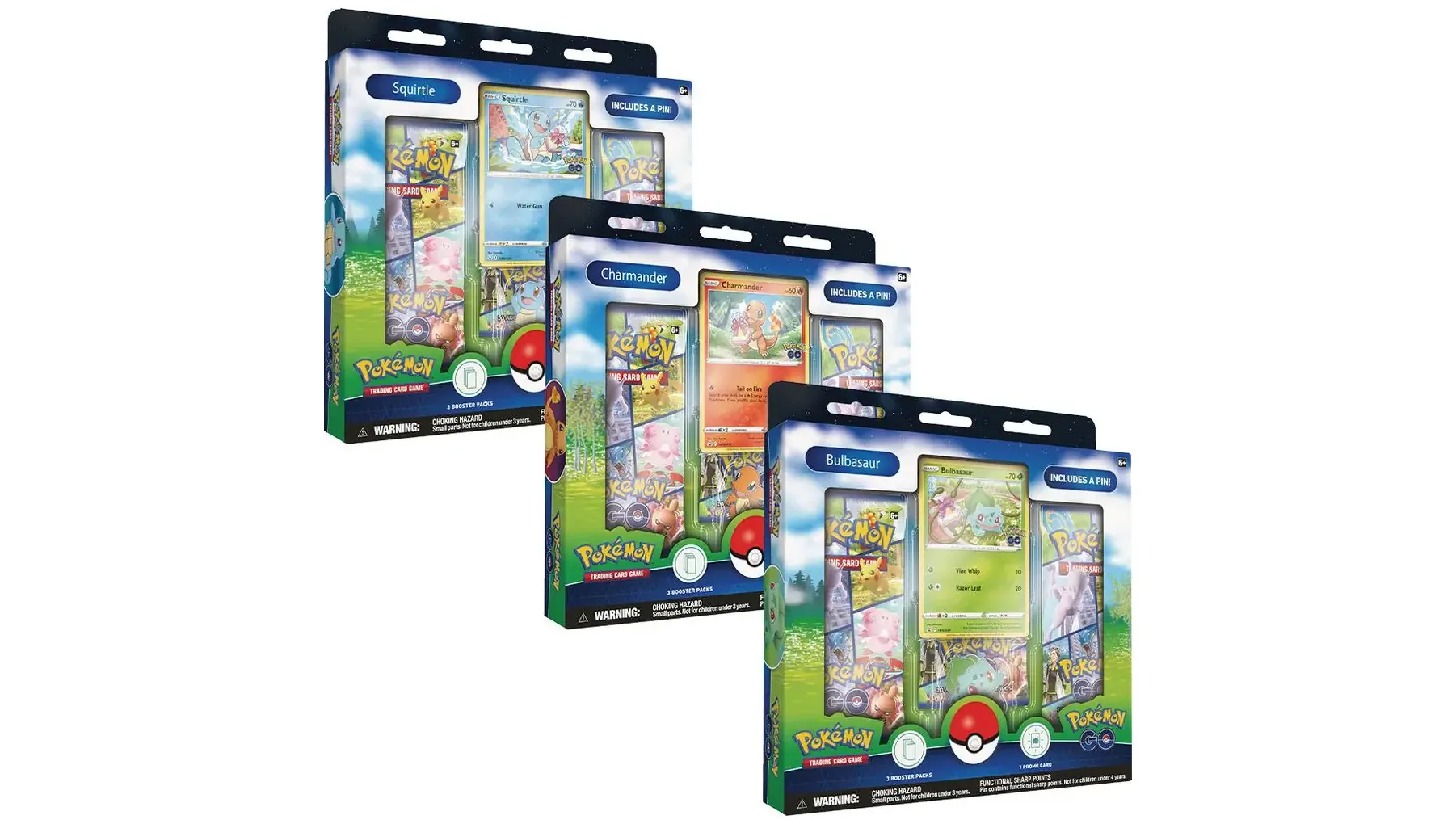 Pokemon GO Pin Collection Set of 3