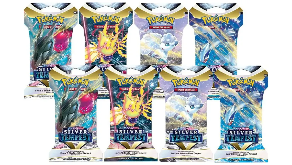 Silver Tempest Sleeved Booster Pack Bundle Set of 8