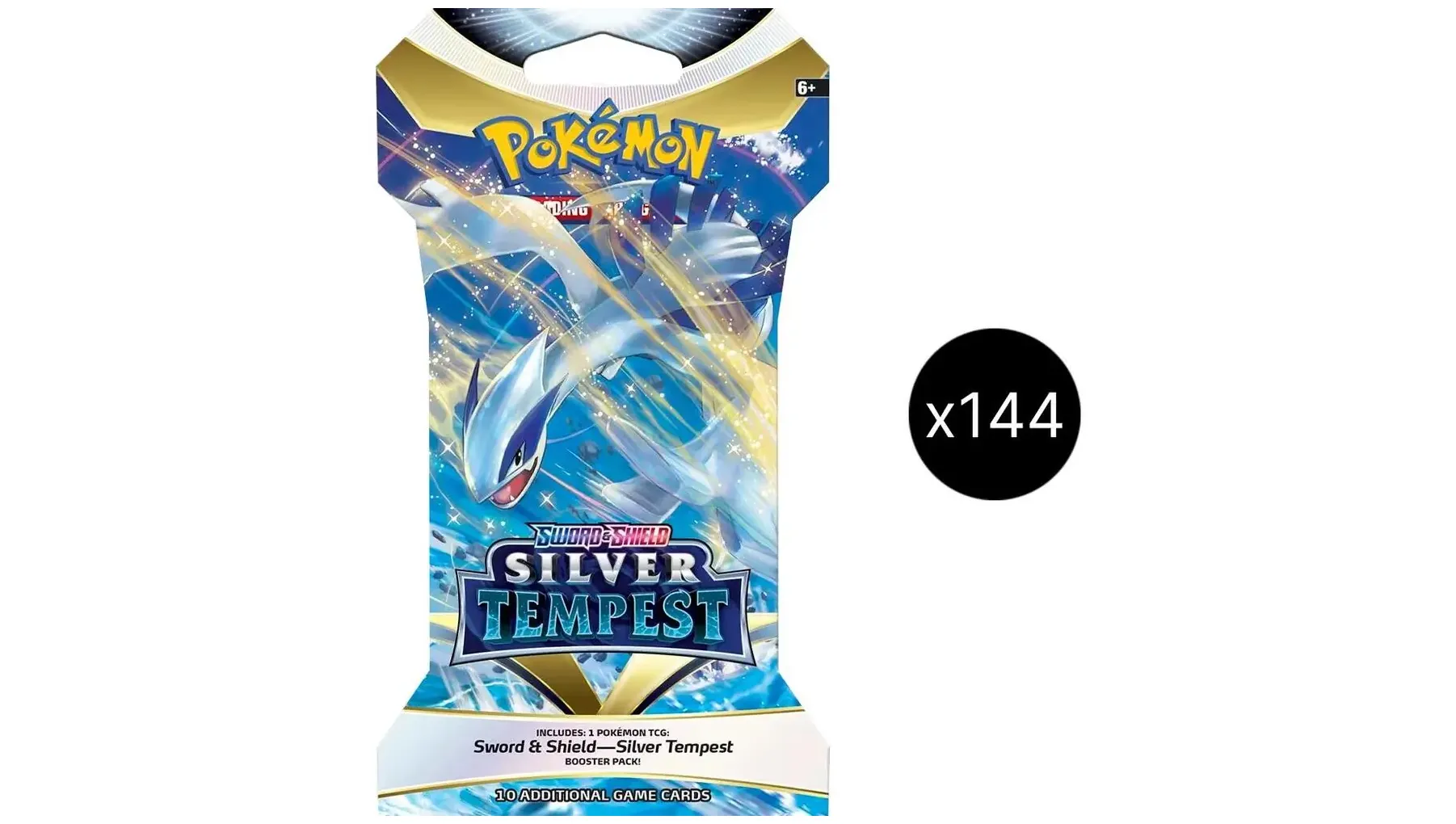 Silver Tempest Sleeved Booster Pack Case