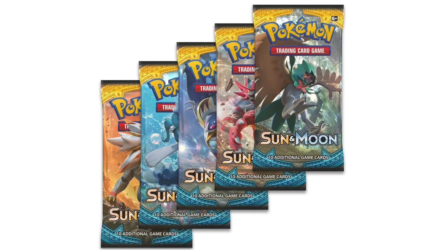 Sun & Moon Booster Pack Art Bundle Set of 5