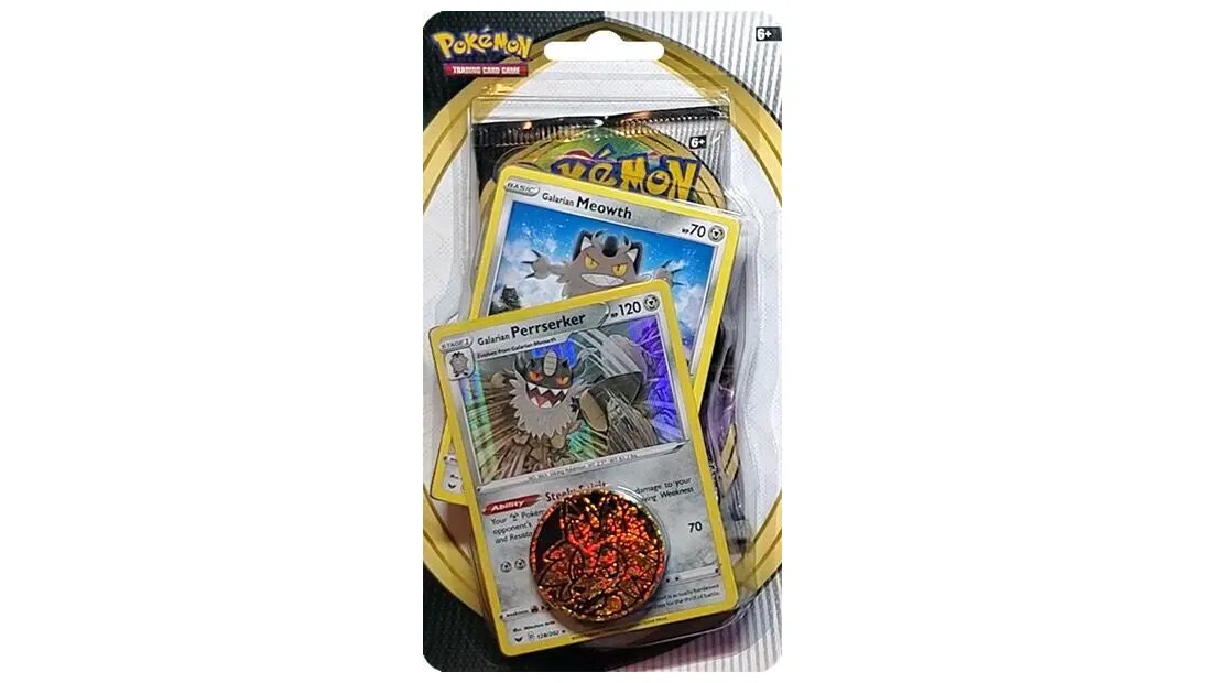 Sword & Shield Single Blister Pack Galarian Meowth & Galarian Perrserker