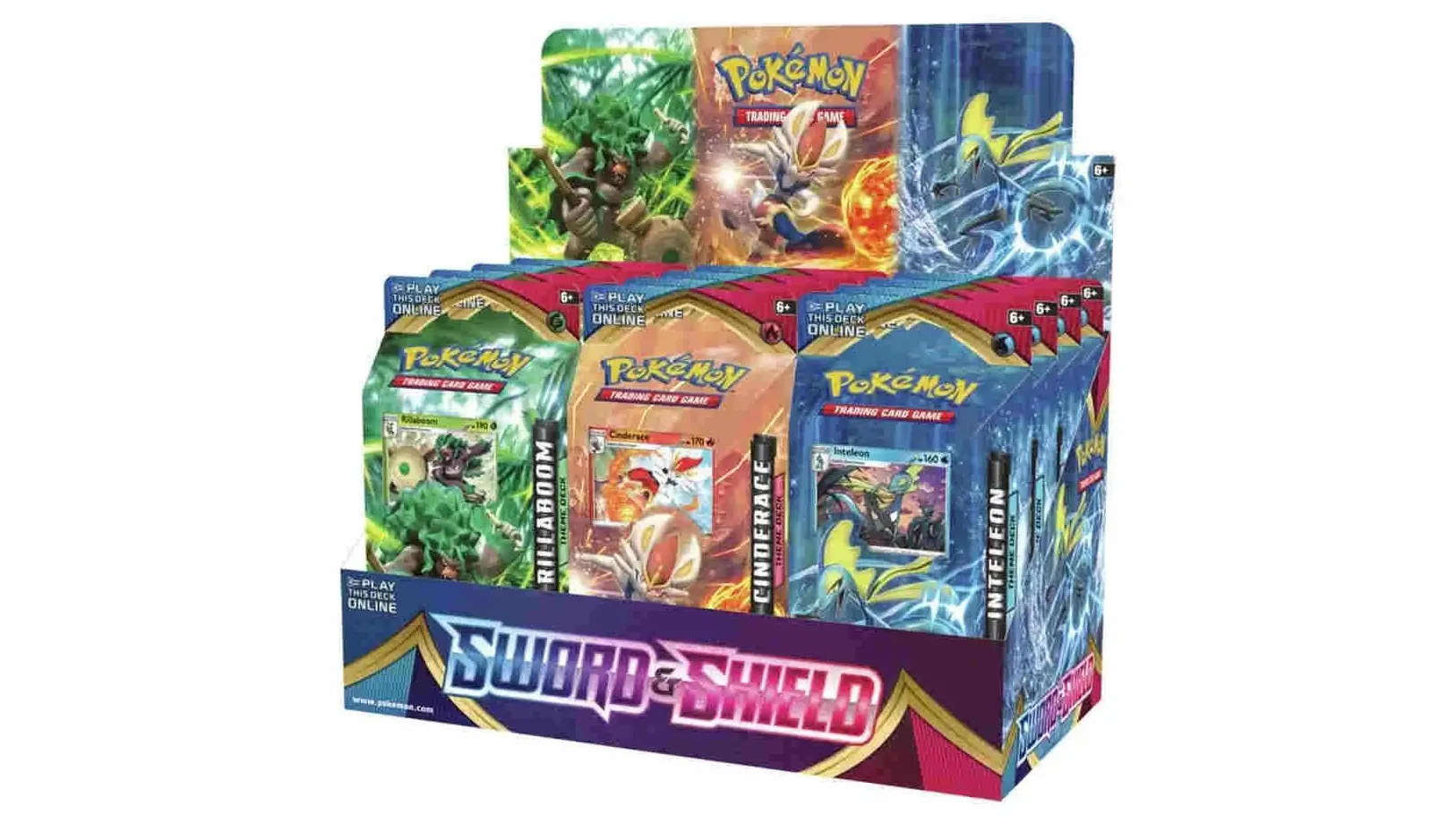 Sword & Shield Theme Deck Display