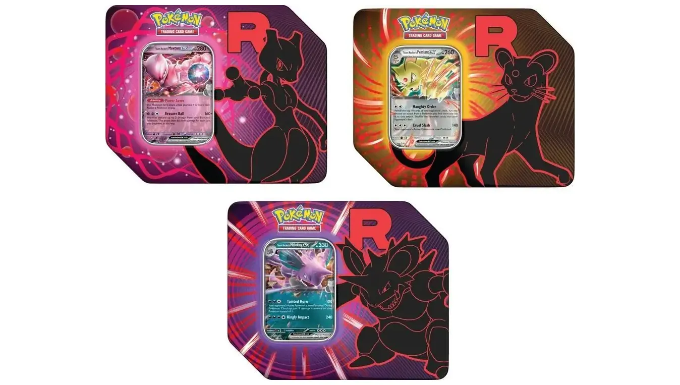 Team Rocket Tin Set of 3