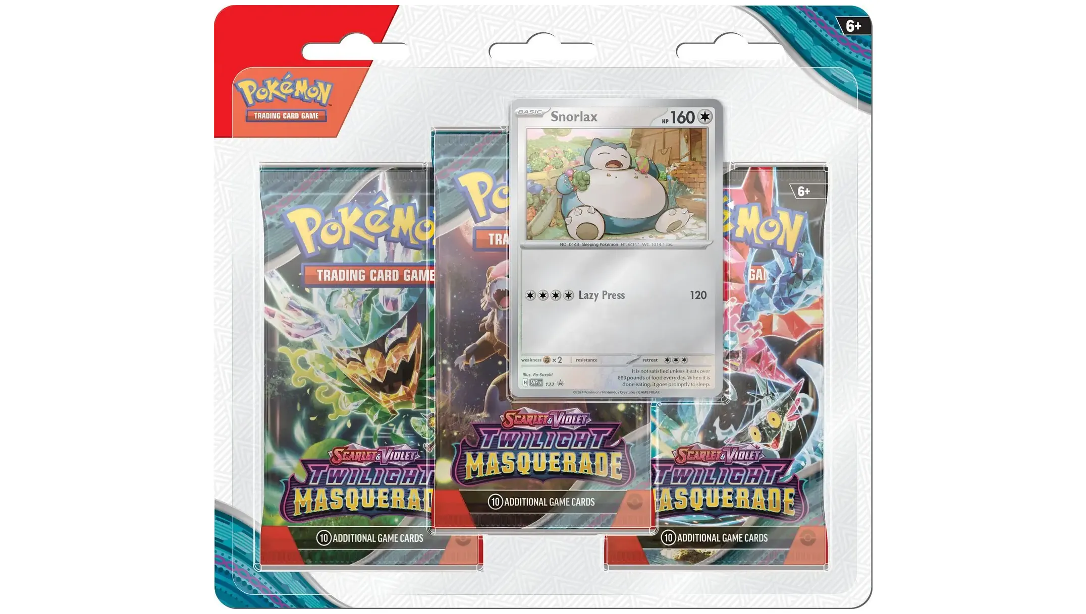 Twilight Masquerade 3-Pack Blister Snorlax