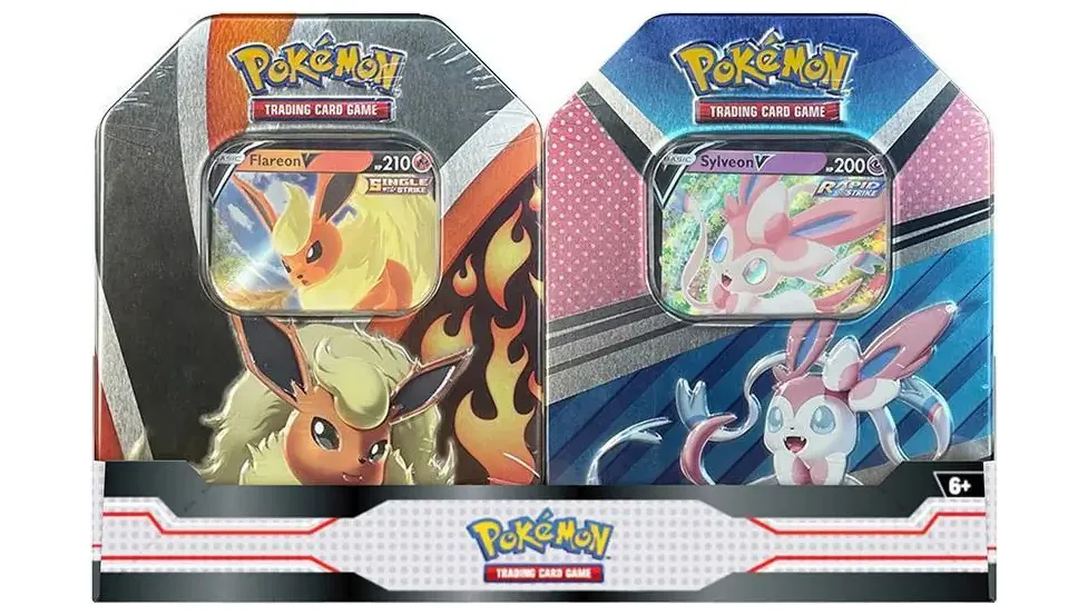 V Heroes Tin Bundle Flareon and Sylveon