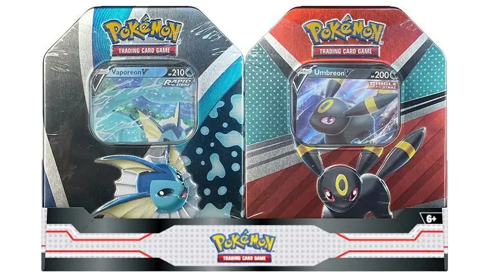 V Heroes Tin Bundle Vaporeon and Umbreon