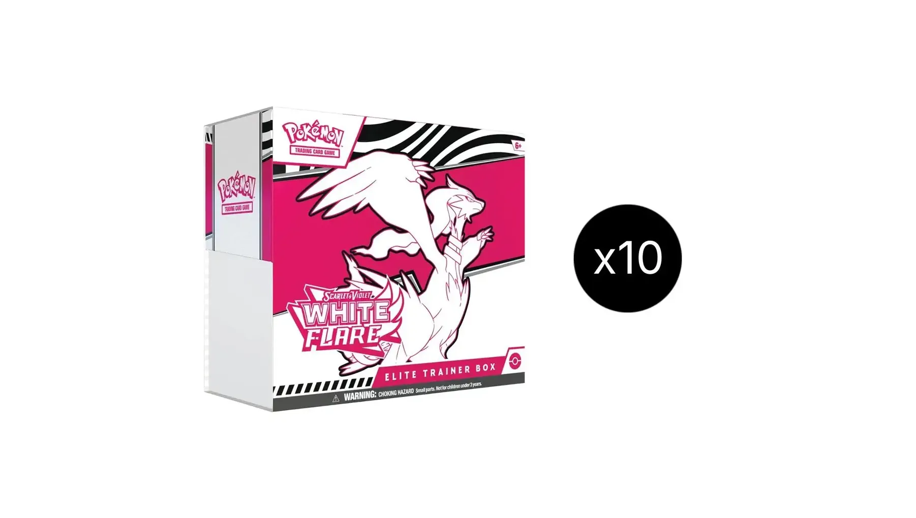 White Flare Elite Trainer Box Case